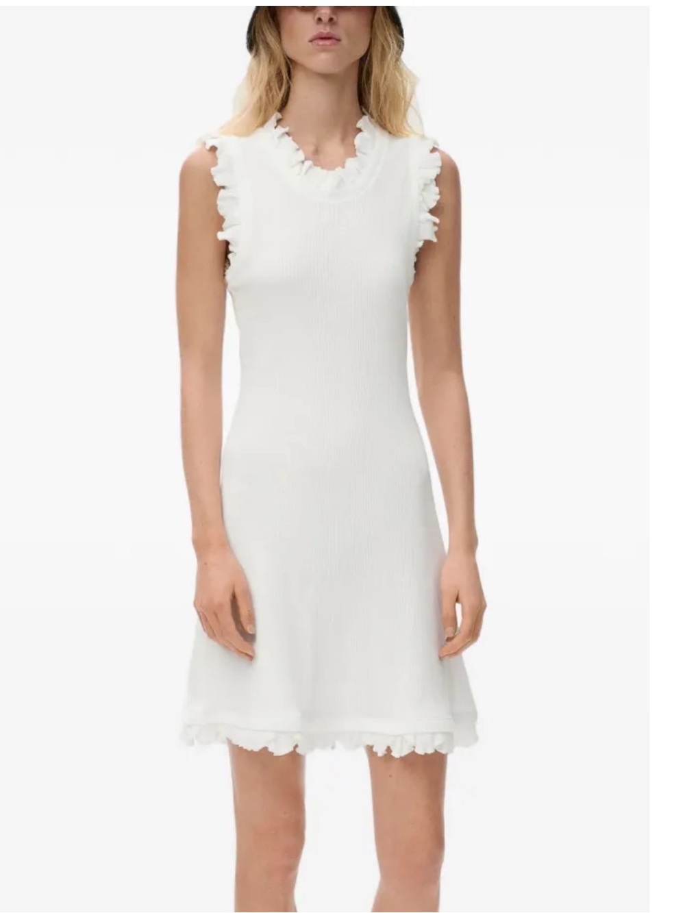 NWT Loewe Ruffle-Trim Dress
